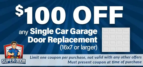 $100 off new garage door in livonia
